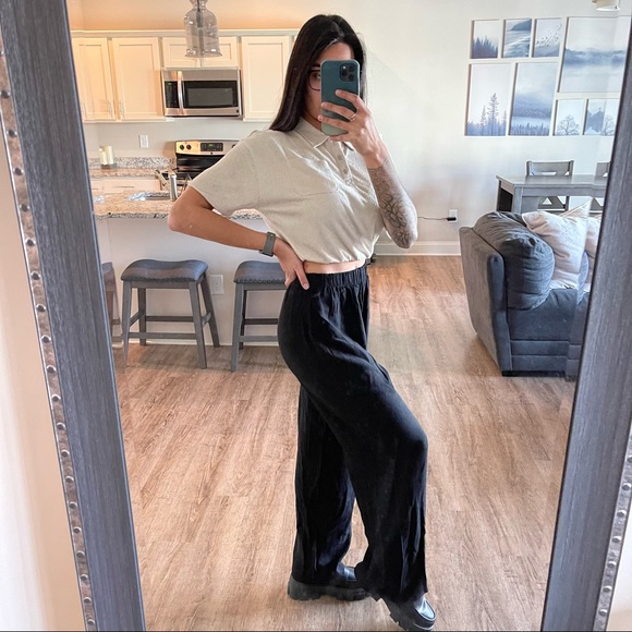 High Waist Straight Leg Trouser Pants - Picture 16 of 16